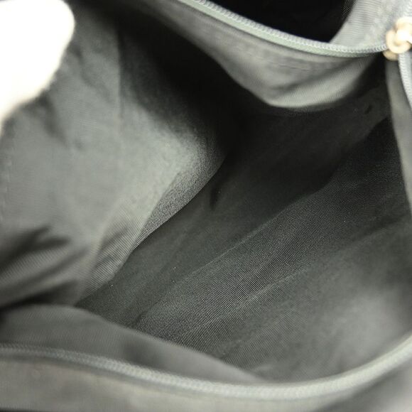 Chanel Surpique Zip Around Satchel Quilted Leather Black Leather Handbag - Picture 10 of 10